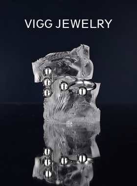 VIGG原子开口戒指女小众设计感2025年新款潮轻奢时尚个性配饰品