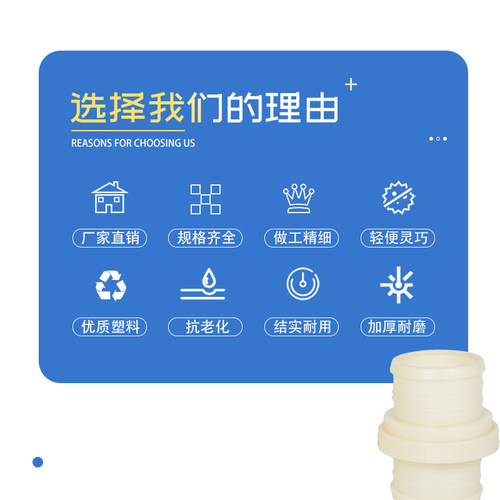 农用灌溉ASB塑料接头水管快速活接头1寸2寸2.5寸3寸4寸5寸--8寸 - 图1