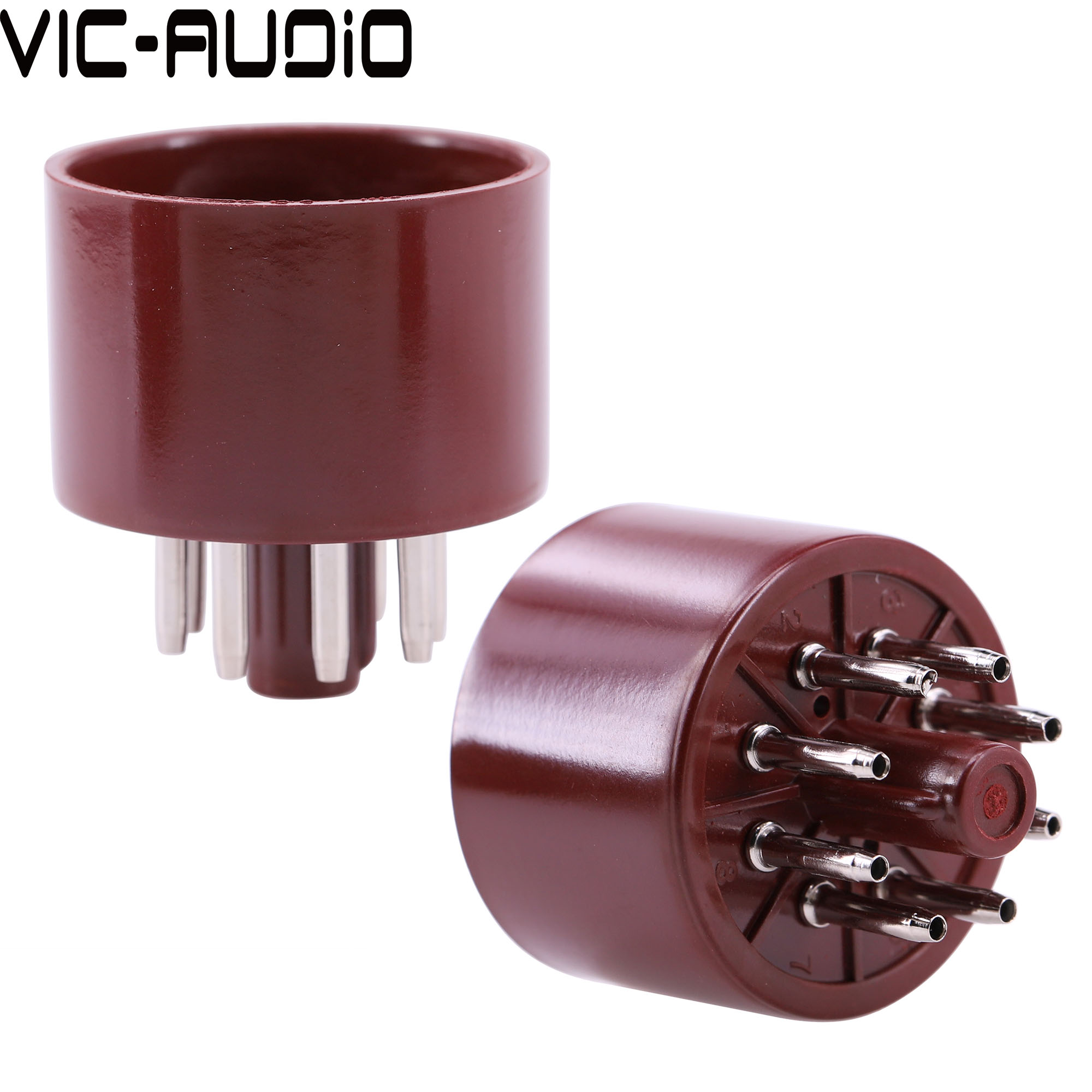 大八脚电子管管基 胶木镀金管座 EL34 6P3P 6P6P 6SN7管基 单个价 - 图2