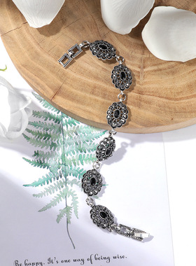 新款上市合金电镀做旧风格手链镂空款式夜市地摊亚马逊淘宝热卖款