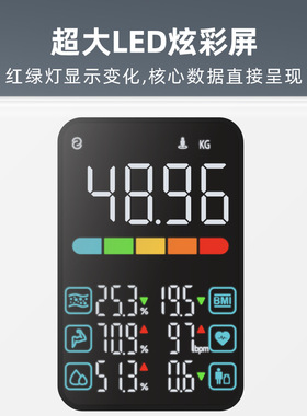 乐福彩屏智能体脂秤体重