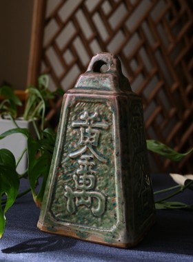 日月堂 清中期越窑青瓷权 中古家居摆件老物件老瓷器收藏复古装饰