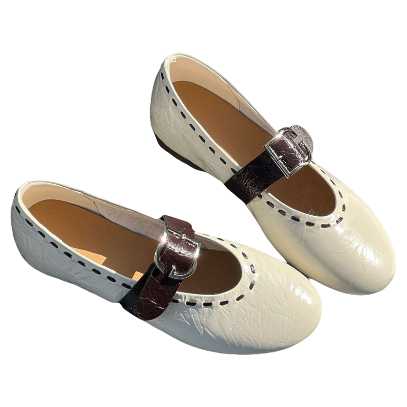 欧洲站2026春季新款时尚平底舒适芭蕾舞鞋女百搭休闲玛丽珍鞋潮,淘宝优惠券,粉丝福利购,淘宝优惠卷