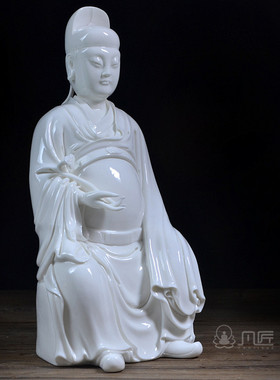 神像供奉文曲星工艺品德化陶瓷