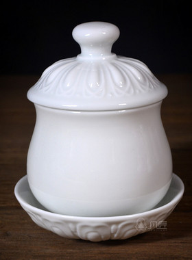 礼佛白瓷寺庙供水杯