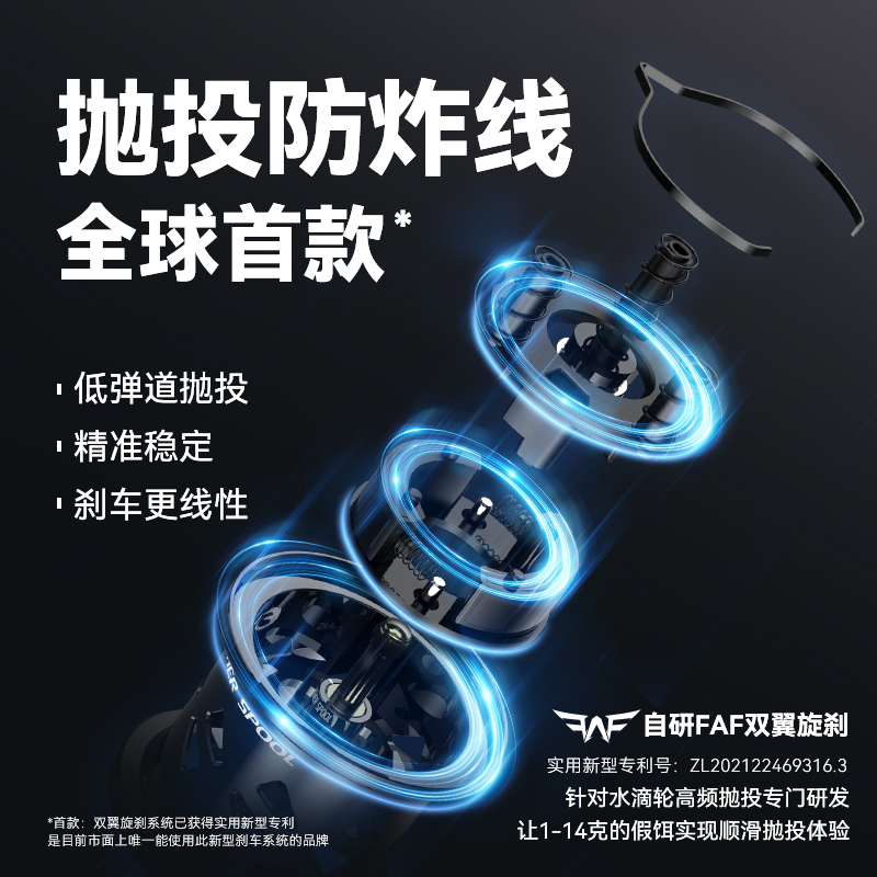 【新品】卡斯丁鸿隼微物路亚轮水滴轮 kastking鱼线轮