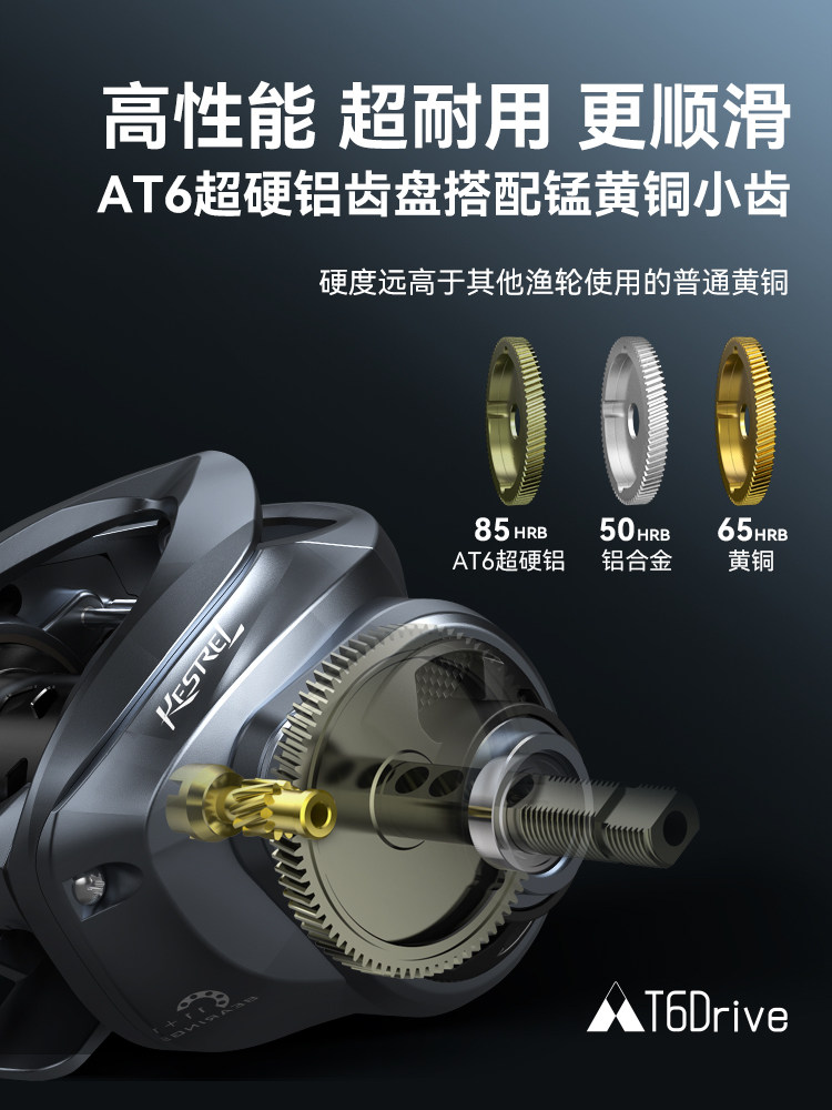 【新品】卡斯丁云隼微物路亚线水滴轮 kastking鱼线轮