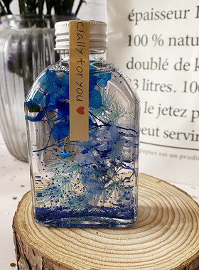 手作浮游花瓶植物标本教师节摆件