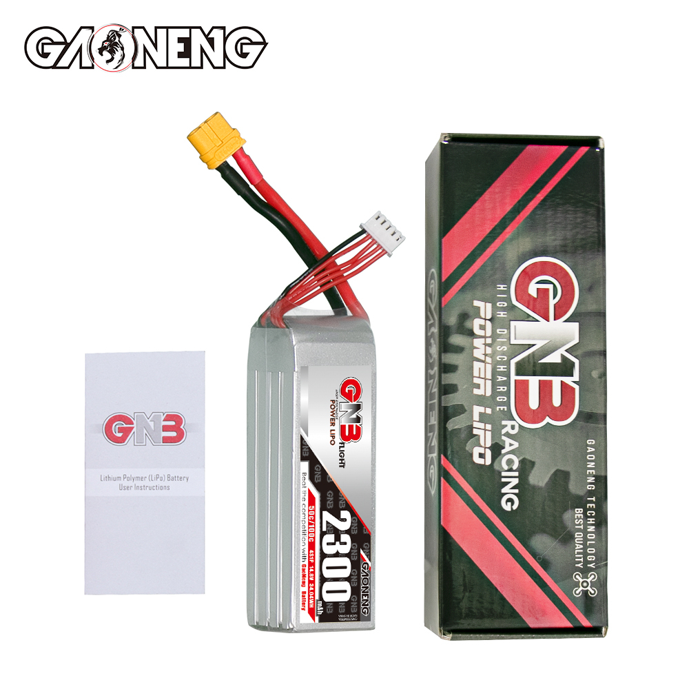 GNB高能2300mAh 4S 14.8V 50C遥控固定翼无人机电池FPV航模车模 - 图2