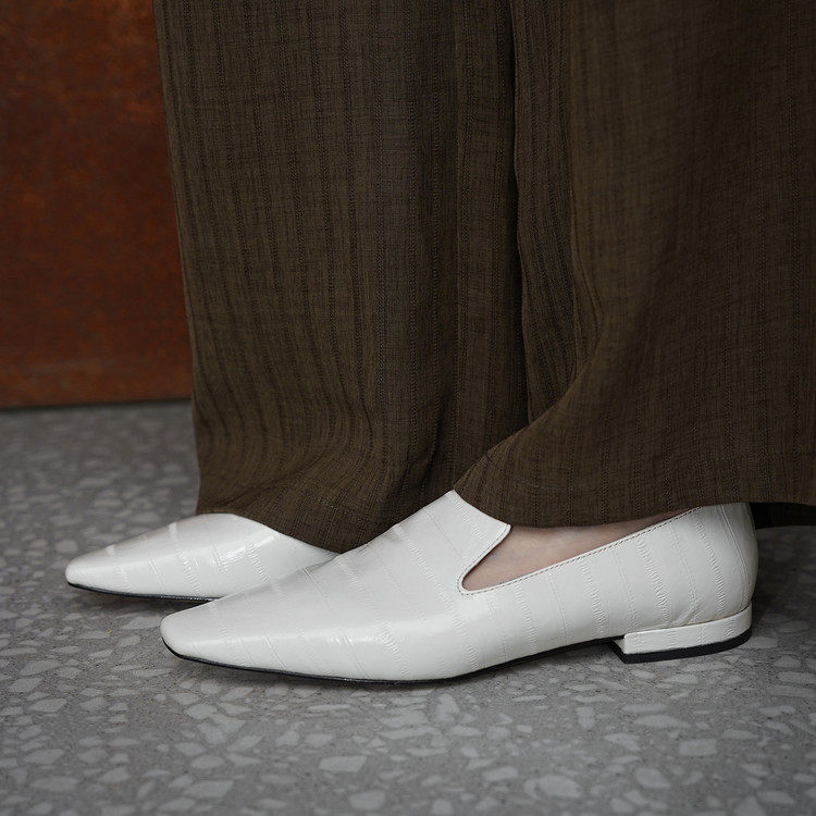 高级感方头低跟一脚蹬深口真皮单鞋通勤小皮鞋气质乐福鞋女鞋子潮,淘宝优惠券,粉丝福利购,淘宝优惠卷