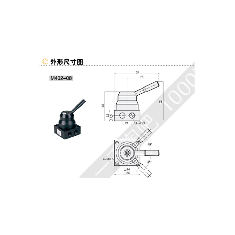 EMC.亿太诺R系列手转阀M432-06/U/R432-08/10/15/MR432-08/10/15 - 图2