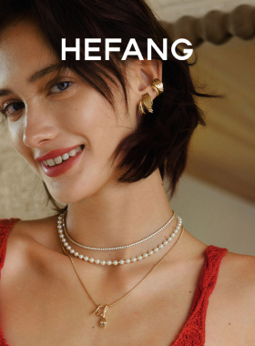 HEFANG何方珠宝卷卷叉子三层链