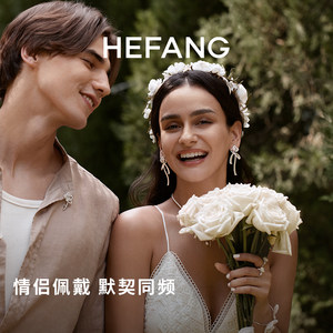 HEFANG何方珠宝优雅玫瑰胸针优雅时尚高级感轻奢徽章母亲节礼物