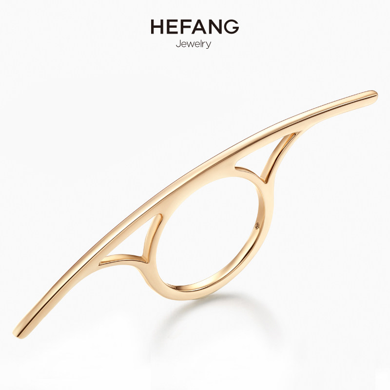 hefang c大调18k金女高档别致指环 HEFANG Jewelry手饰