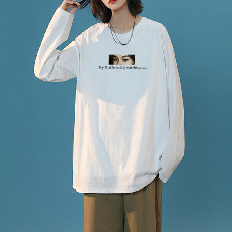 diy私人照片定制女朋友看你打底衫 samack尚马克男装T恤