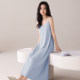 Yalu Modal suspender nightgown ສໍາລັບແມ່ຍິງ 2026 ລະດູຮ້ອນໃຫມ່ຊຸດນອນຍາວບາງໆເຢັນແລະເຄື່ອງນຸ່ງຫົ່ມເຮືອນ breathable