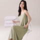 Yalu Modal suspender nightgown ສໍາລັບແມ່ຍິງ 2026 ລະດູຮ້ອນໃຫມ່ຊຸດນອນຍາວບາງໆເຢັນແລະເຄື່ອງນຸ່ງຫົ່ມເຮືອນ breathable