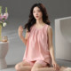 Yalu suspender pajamas ສໍາລັບແມ່ຍິງ 2026 ລະດູຮ້ອນໃຫມ່ sleeveless ສັ້ນບາງໆວ່າງຂະຫນາດໃຫຍ່ສາມາດນຸ່ງໃສ່ນອກເຮືອນຊຸດເຄື່ອງນຸ່ງຫົ່ມ