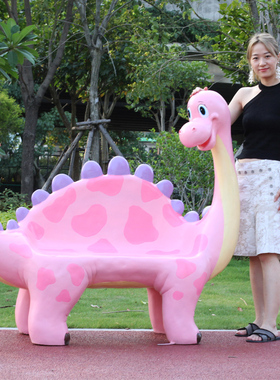 玻璃钢坐凳幼儿园景观卡通动物