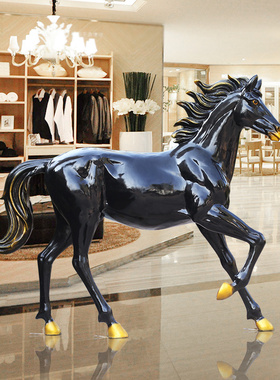 大马动物玻璃钢商场美陈园林景观