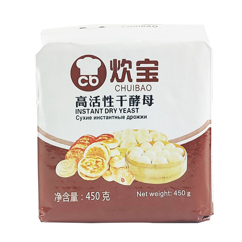 安琪炊宝酵母450g 高活性干酵母粉 家用馒头包子快速发酵发孝粉 - 图2