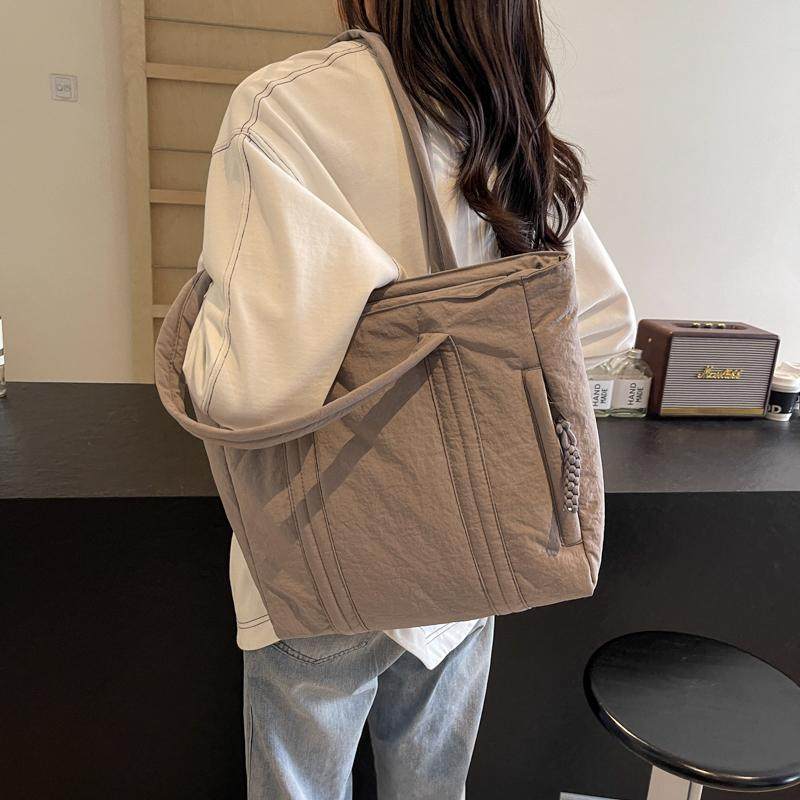 2025新款秋冬简约百搭充棉羽绒包包女多功能大容量休闲通勤托特包,淘宝优惠券,粉丝福利购,淘宝优惠卷