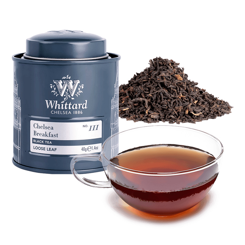 Whittard旅游系列 切尔西早餐红茶40g迷你罐英国进口红茶茶叶散茶 - 图3