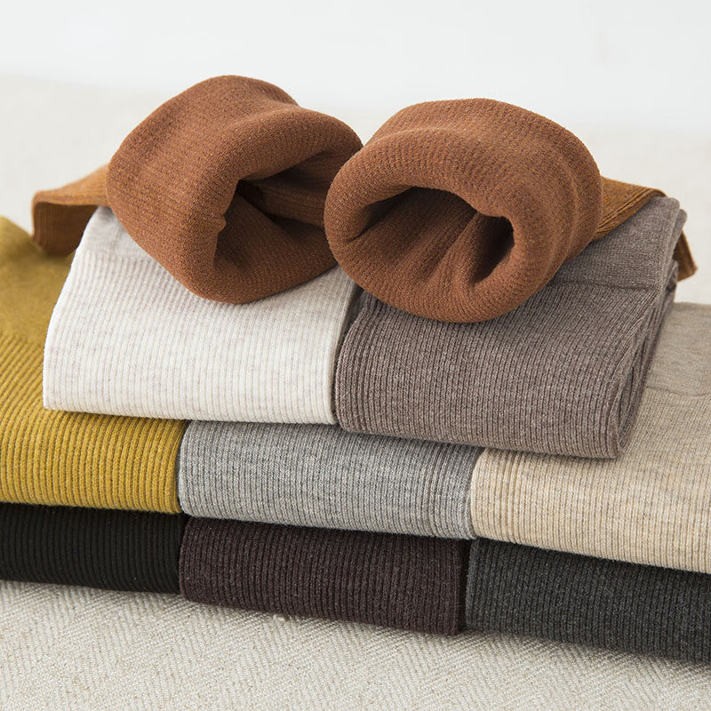 小腿袜女薄款潮ins韩版及膝袜高筒袜显瘦堆堆袜日系jk纯色棉春秋,淘宝优惠券,粉丝福利购,淘宝优惠卷