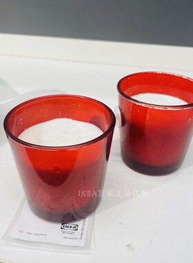宜家卧室玻璃杯花香浪漫香薰蜡烛