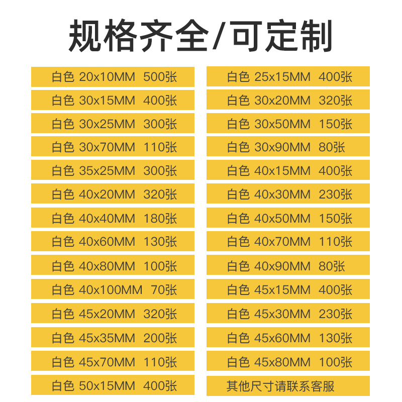 璞趣四防热敏标签防水油不干胶贴纸服装价格吊牌打印纸精臣标签纸-图3