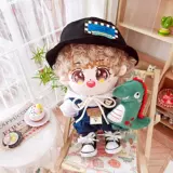 Хлопковая кукла, джинсовый комбинезон, 20см, детская одежда