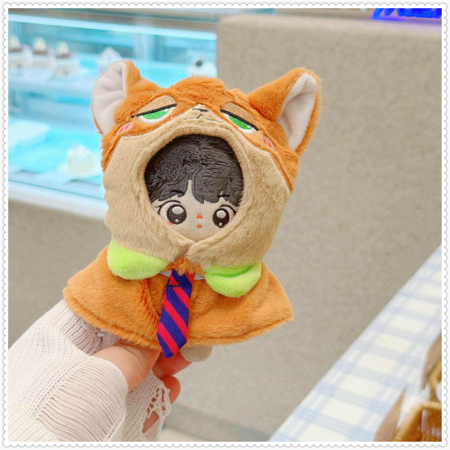 10cm棉花娃娃娃衣毛绒玩具挂件狐狸兔子警官披肩斗篷装饰替换,淘宝优惠券,粉丝福利购,淘宝优惠卷