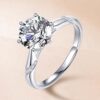 IGI Henan cultivated diamond PT950 diamond ring six-claw psychic 1 carat platinum ring for Valentine's Day to my girlfriend