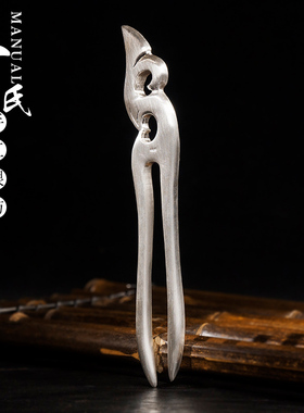 做旧纯银发簪古典女生头饰