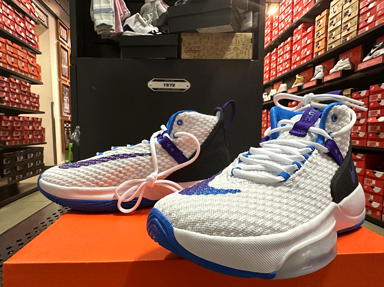 Nike Zoom Rize 男子复古气垫缓震高帮运动休闲篮球鞋 BQ5398-101 - 图1