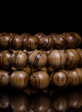 天然越南沉香白沙沉沉奇楠虎皮纹