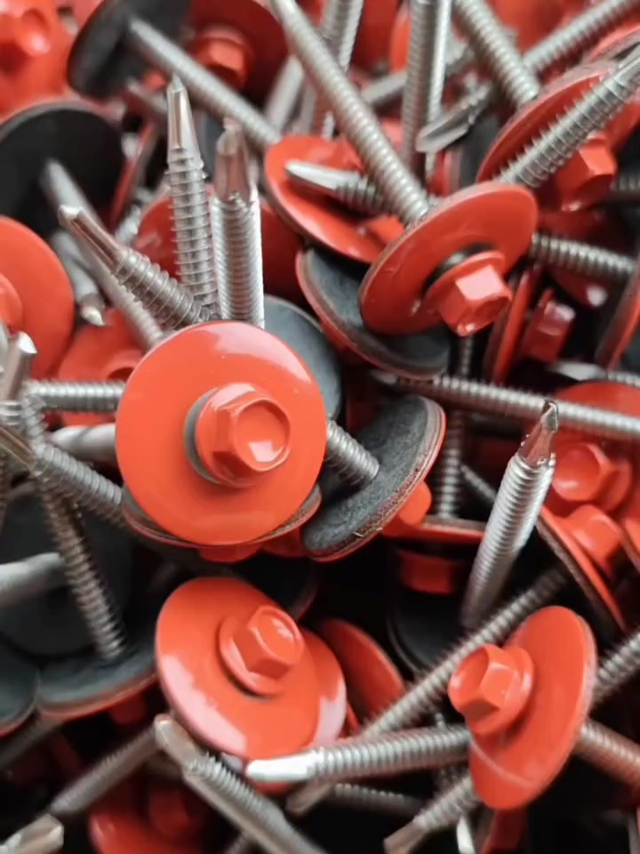 410不锈钢彩色头部烤漆圆头平头十字钻尾燕尾螺丝颜色规格可定制 - 图2