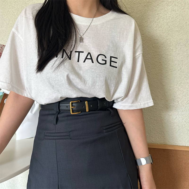 2026新款复古真皮腰带配饰做旧金扣设计感女士牛仔裤皮带学生韩版,淘宝优惠券,粉丝福利购,淘宝优惠卷