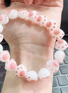 猫爪手串盘玩女孩子绕指柔可爱