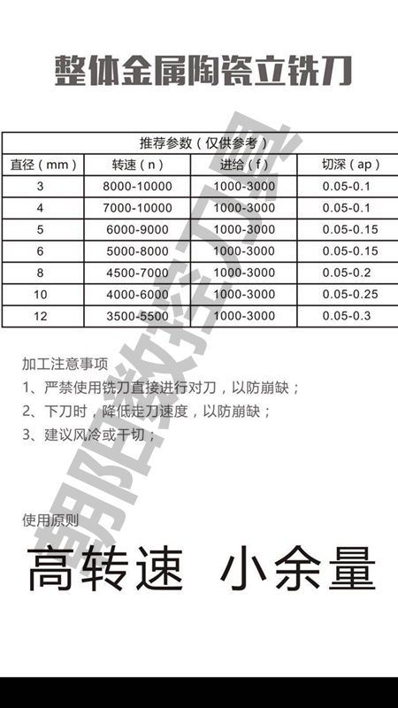 普菲特75度整体金属陶瓷立铣刀圆鼻刀球刀光镜面P20淬火料CNC铣刀