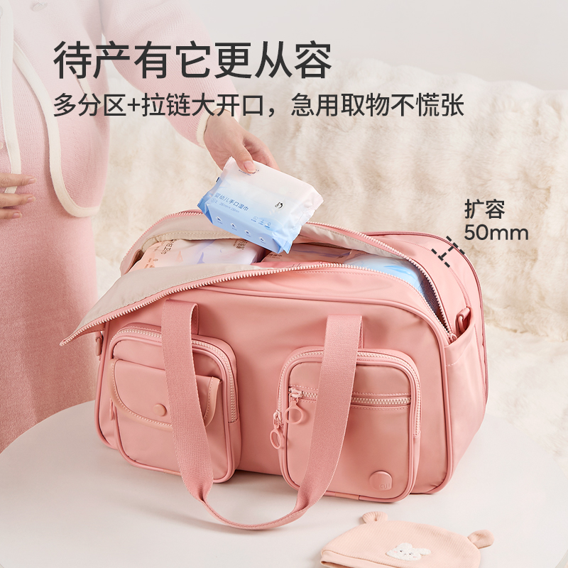 阿季短途旅行包袋女士轻便手提行李包大容量待产收纳包运动健身包