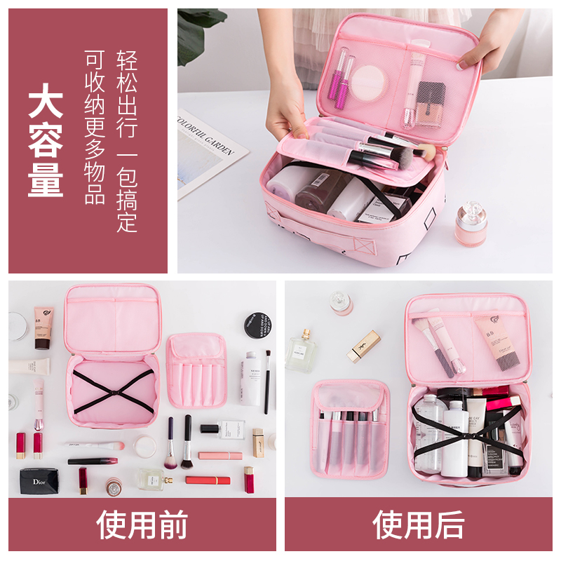 易高旗舰店洗漱包网红化妆包ins风超火品少女心小号便携大容量旅行收纳袋盒2