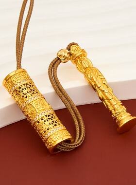 素款民族风六字真言雕刻吊坠时尚百搭气质通用新品