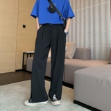 Летние брендовые трендовые штаны для отдыха, свободный прямой крой, в корейском стиле