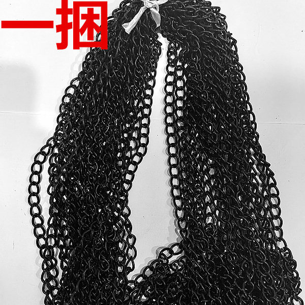 包邮细黑色铁链条饰品配件DIY链子吊牌链挂链条 广告标识吊旗链子,淘宝优惠券,粉丝福利购,淘宝优惠卷