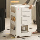 Movable multi-layer trolley storage rack