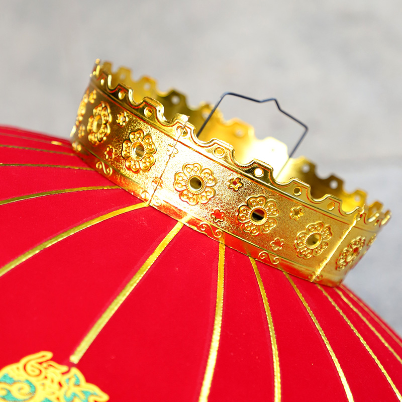 2026新款春节过新年大红植绒福字灯笼大门口阳台户外院子布置挂饰 - 图1