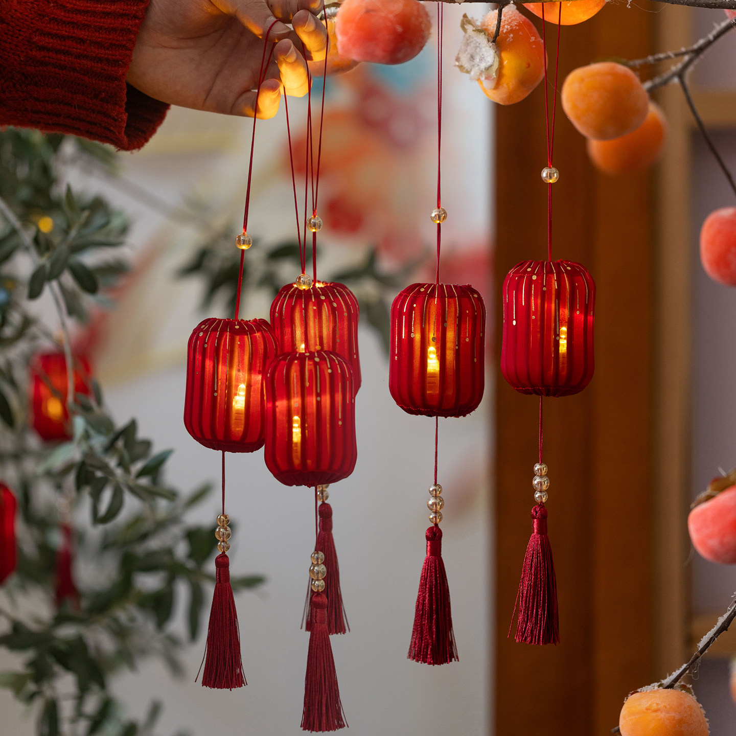 新年小灯笼喜庆礼盒过年春节装饰挂件绿植挂饰马年氛围布置树吊饰,淘宝优惠券,粉丝福利购,淘宝优惠卷