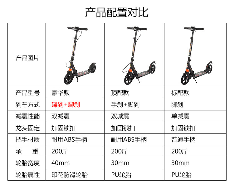 凤凰成人大儿童两轮折叠学生滑板车 凤凰蜀静滑板车