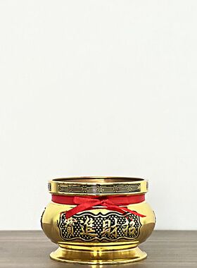 纯铜合金供佛供神家用香炉佛堂用品烧香炉香薰炉三面直边香炉专用